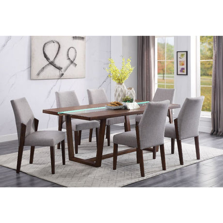 Benoit Dining Table 72295 Brown Finish | Acme - 72295 - Home Elegance USA - 1