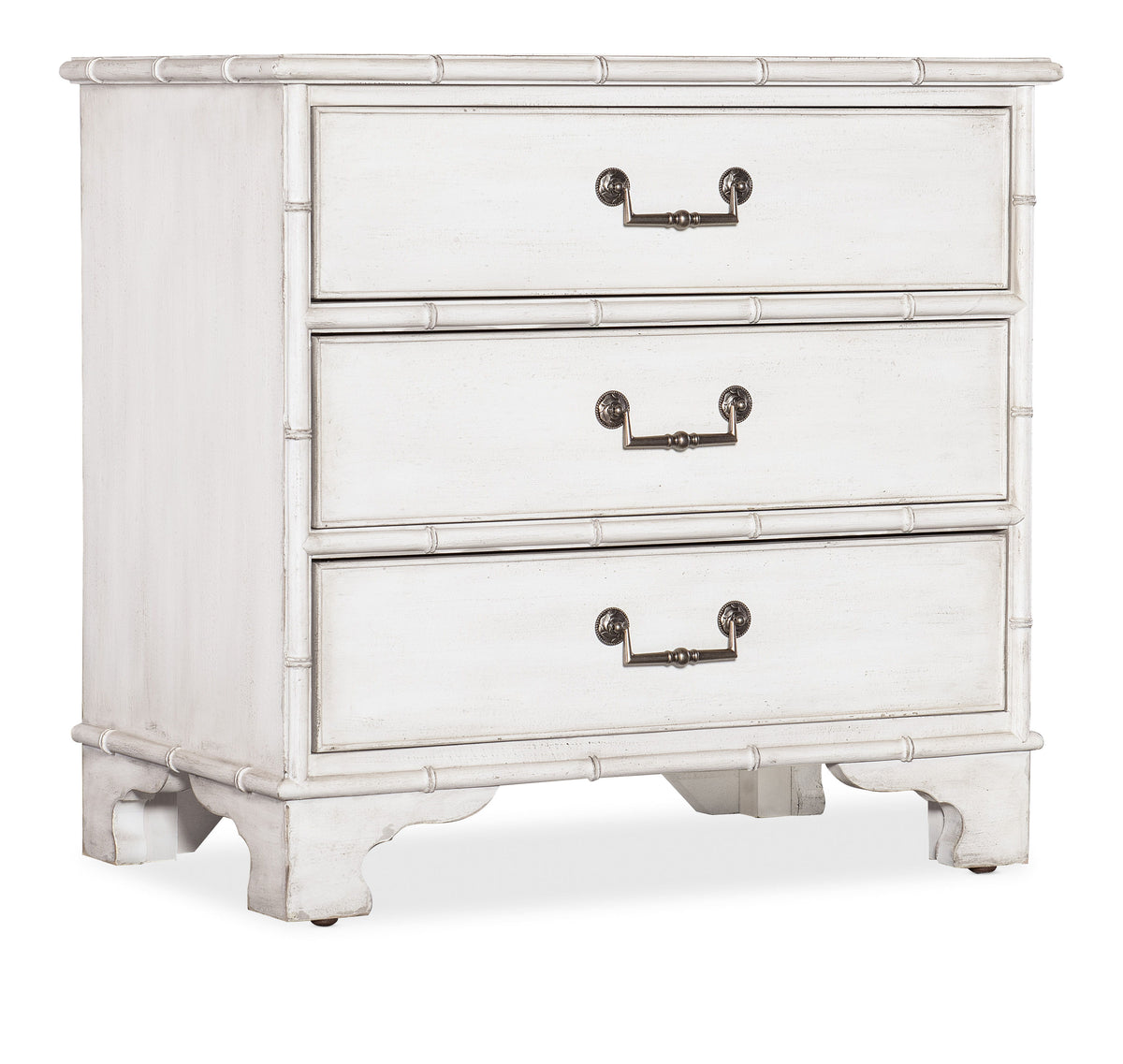 Charleston Three-Drawer Nightstand - White by Hooker Furniture - View 1
