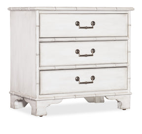 Charleston Three-Drawer Nightstand - White by Hooker Furniture - View 1