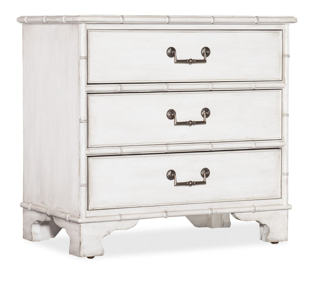 Charleston Three-Drawer Nightstand - White by Hooker Furniture - View 1