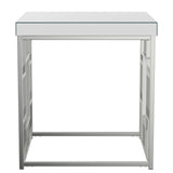 Dafina Geometric Frame Square End Table Chrome | Coaster - 723077 - Home Elegance USA - 4