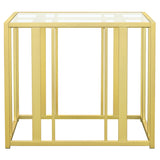 End Table - Adri Metal Frame End Table Matte Brass