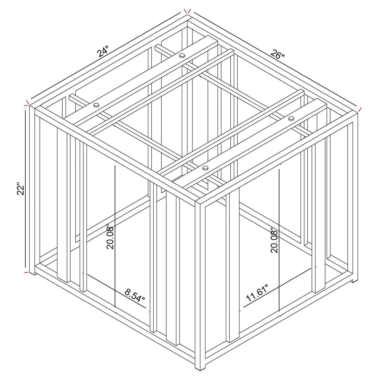 Adri Metal Frame End Table Matte Brass | Coaster - 723607 - Home Elegance USA - 7