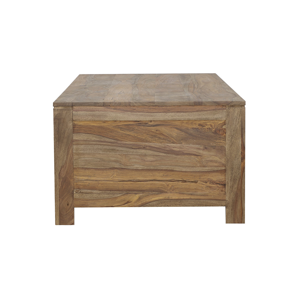 Coffee Table - Esther 6-drawer Storage Coffee Table Natural Sheesham