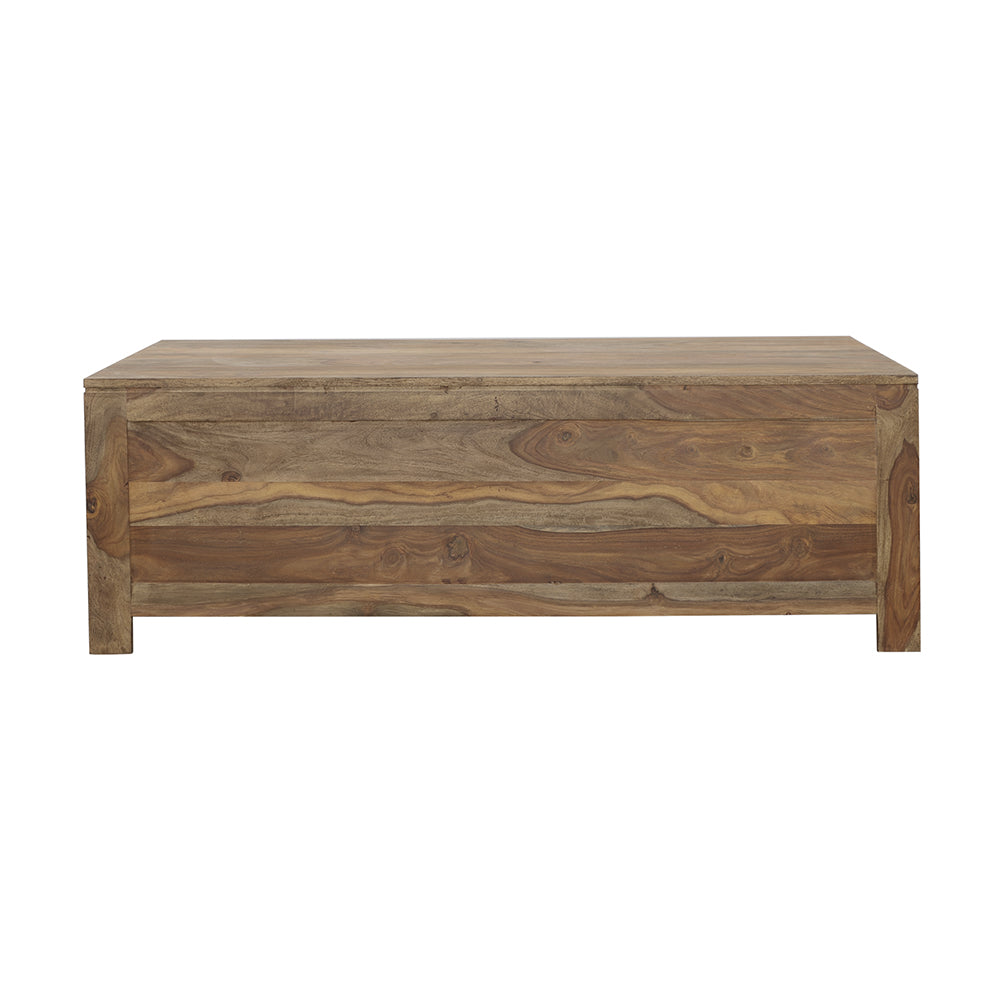 Coffee Table - Esther 6-drawer Storage Coffee Table Natural Sheesham