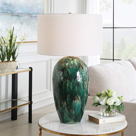 Ceralene Table Lamp - Green by Uttermost - View 2