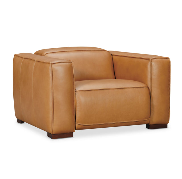 Fresco Power Recliner With Power Headrest - Light Brown by Hooker Furniture - View 1