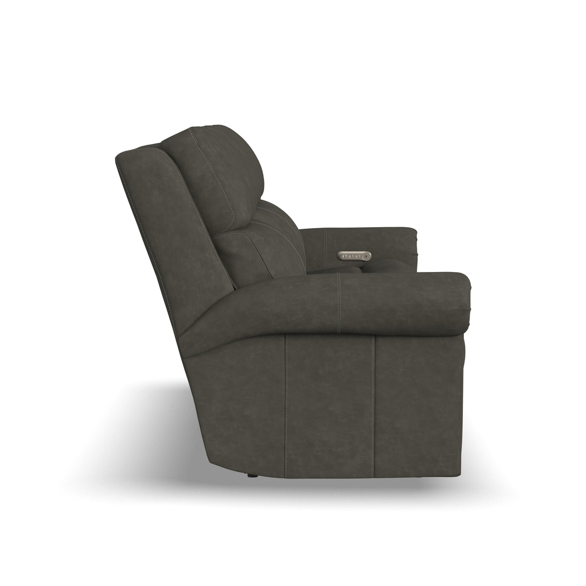 Bernard Power Reclining Sofa With Console, Power Headrests & Lumbar | Flexsteel