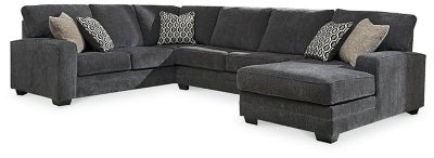 Ashley Slate Tracling 72600S2 3 - Piece Sectional with Chaise - Chenille - 72600S2 - Home Elegance USA - 1