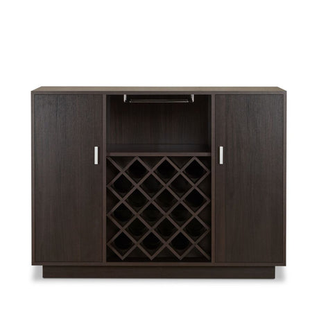 Acme - Hazen Wine Cabinet 72605 Espresso Finish