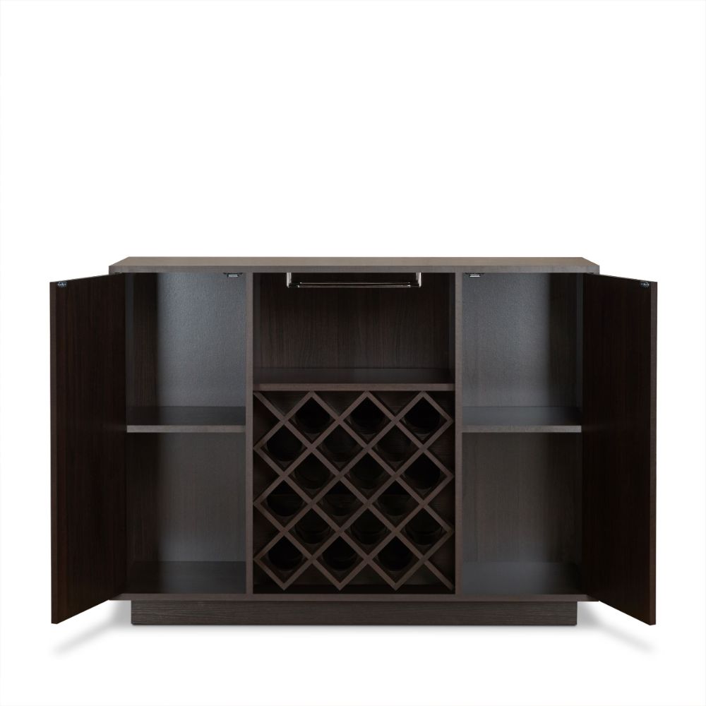 Acme - Hazen Wine Cabinet 72605 Espresso Finish