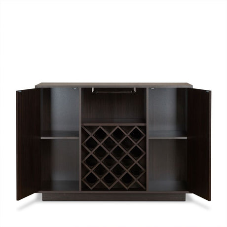 Acme - Hazen Wine Cabinet 72605 Espresso Finish