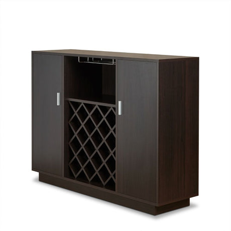Acme - Hazen Wine Cabinet 72605 Espresso Finish