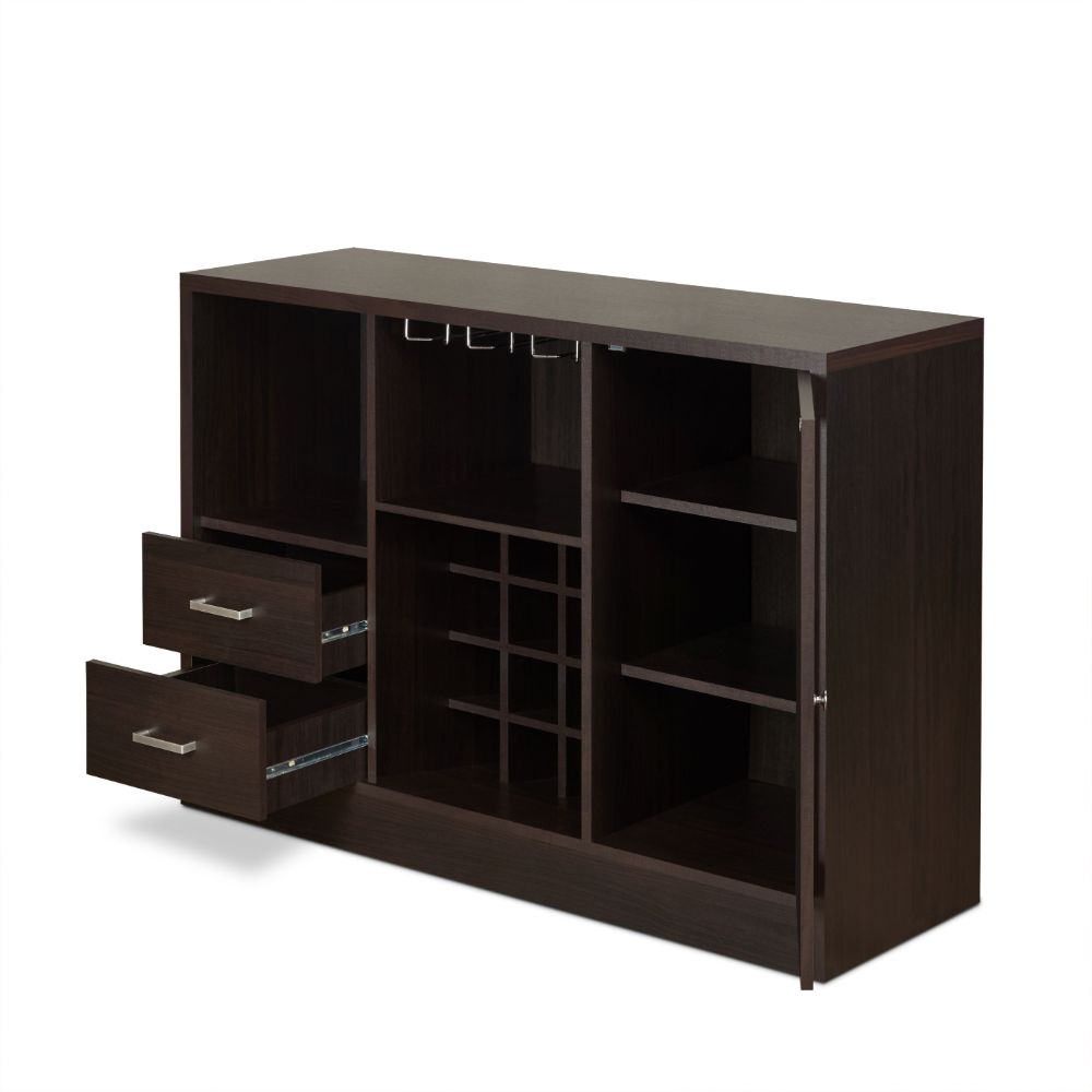 Acme - Hazen Wine Cabinet 72640 Espresso Finish