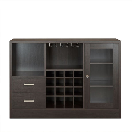 Acme - Hazen Wine Cabinet 72640 Espresso Finish