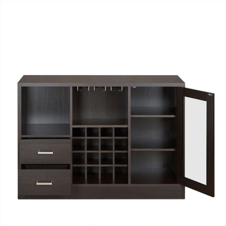 Acme - Hazen Wine Cabinet 72640 Espresso Finish