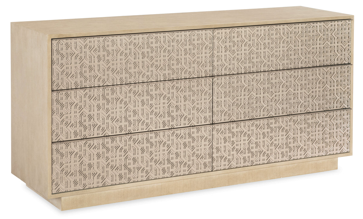 Geometry Dresser Polished Limestone - Beige / Gold by Hooker Furniture - View 1