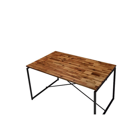 Acme - Jurgen Dining Table 72910 Oak & Black Finish