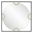 Hinson Square Mirror - Black by Uttermost - View 1