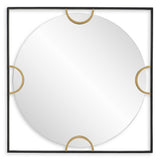 Hinson Square Mirror - Black by Uttermost - View 1