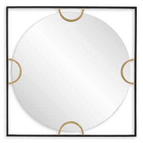 Hinson Square Mirror - Black by Uttermost - View 1