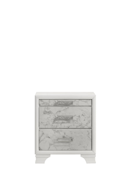 Soul Modern style Full 5PC bedroom set made with wood and Drawers in white - sold by Home Elegance USA