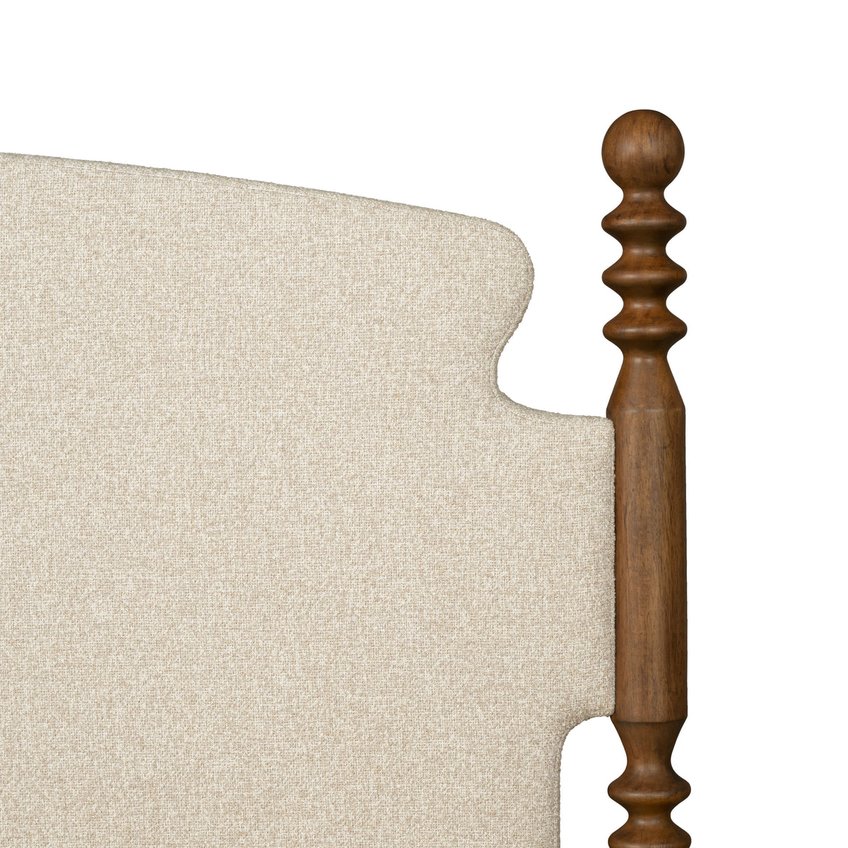 Azalea King Upholstered Bed - Walnut | Flexsteel