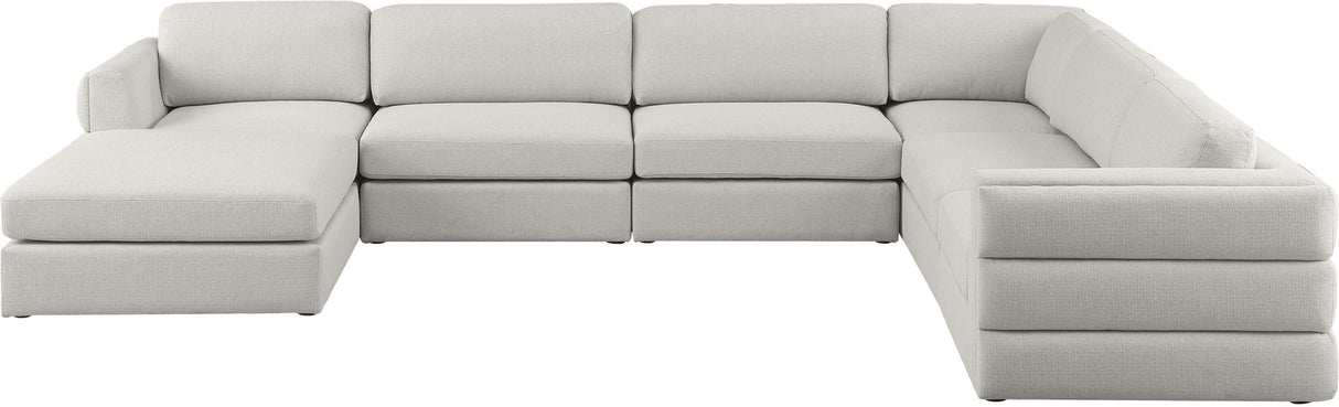 Beckham - Modular Sectional 7 Piece - Beige - Fabric | Home Elegance USA