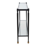 Javana Glass / Iron Console Table Brass,Bronze - Black by Uttermost - View 5