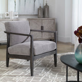 Brunei Modern Accent Chair - Light Gray by Uttermost - View 2
