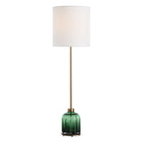 Lois Glass Buffet Lamp - Green by Uttermost - View 1
