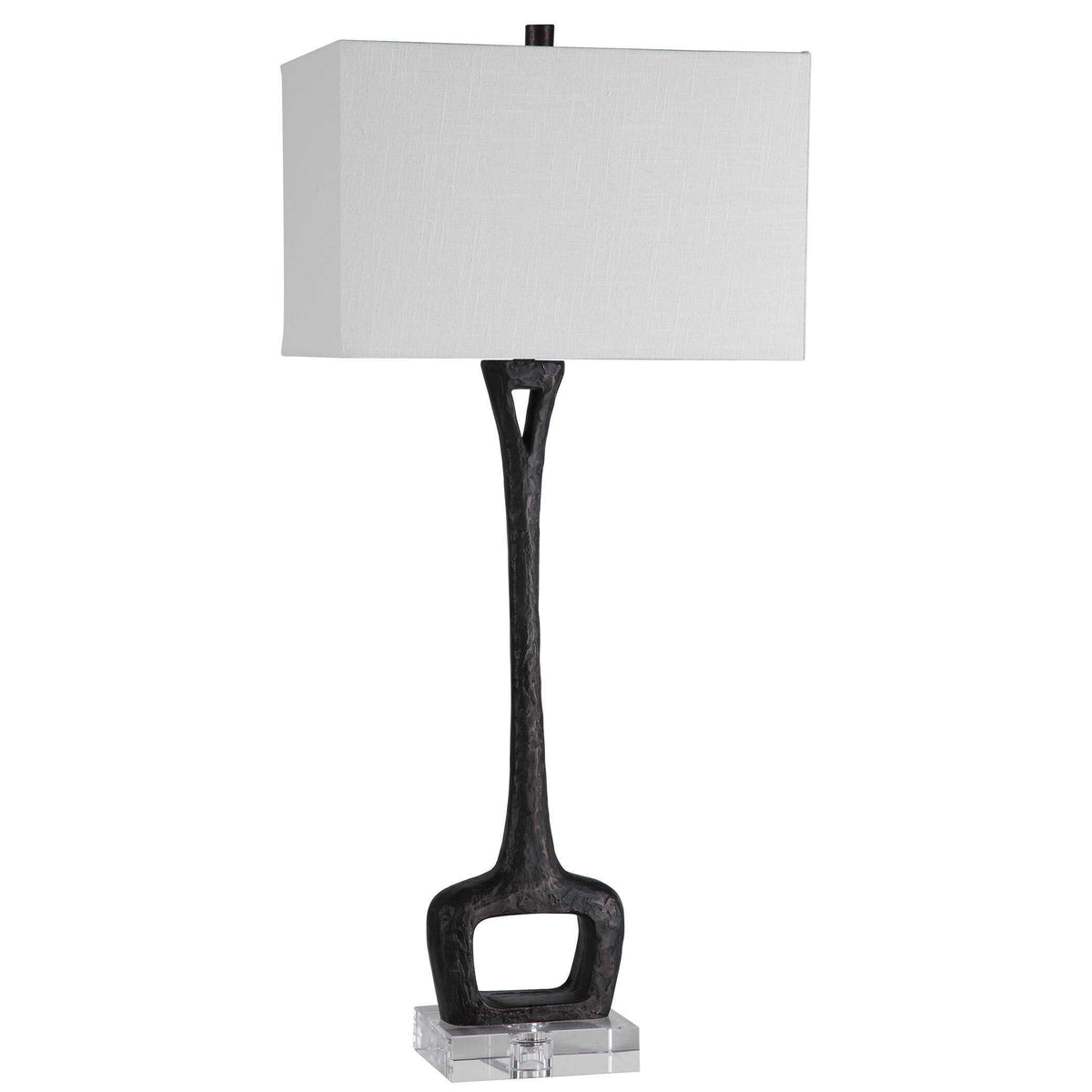 Darbie Iron Table Lamp - Black / White by Uttermost - View 4