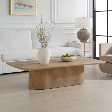 Camerlin Coffee Table Oak - Light Brown by Uttermost - View 3