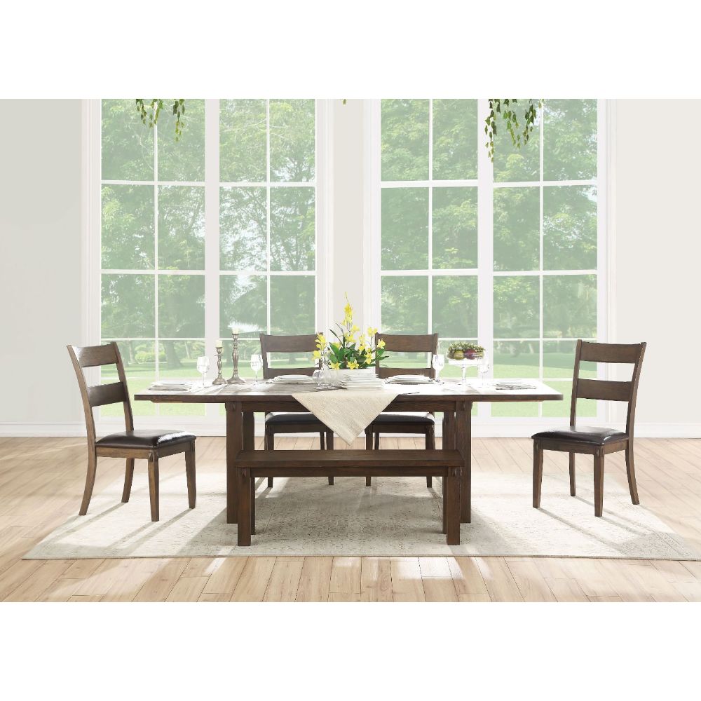 Acme - Nabirye Dining Table 73160 Dark Oak Finish