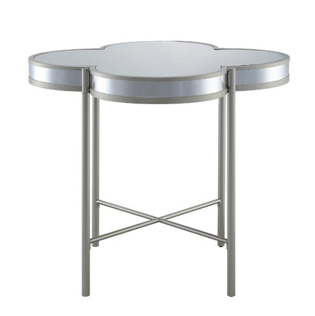 Acme - Clover Counter Height Table 73225 Silver & Champagne Finish