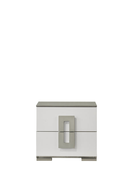 Olivia Contemporary Style 5 Pc Full Bedroom Set with LED Headboard Made with Wood in White (CA Inventory) - sold by Home Elegance USA