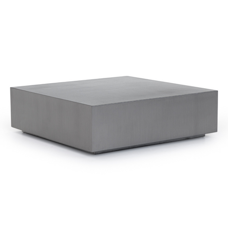 Modrest Anvil Modern Brushed Stainless Steel Coffee Table Vgvcct8368-S