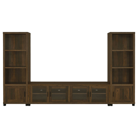 3 Pc Entertainment Center - Sachin 3-piece Entertainment Center With 79" TV Stand Dark Pine