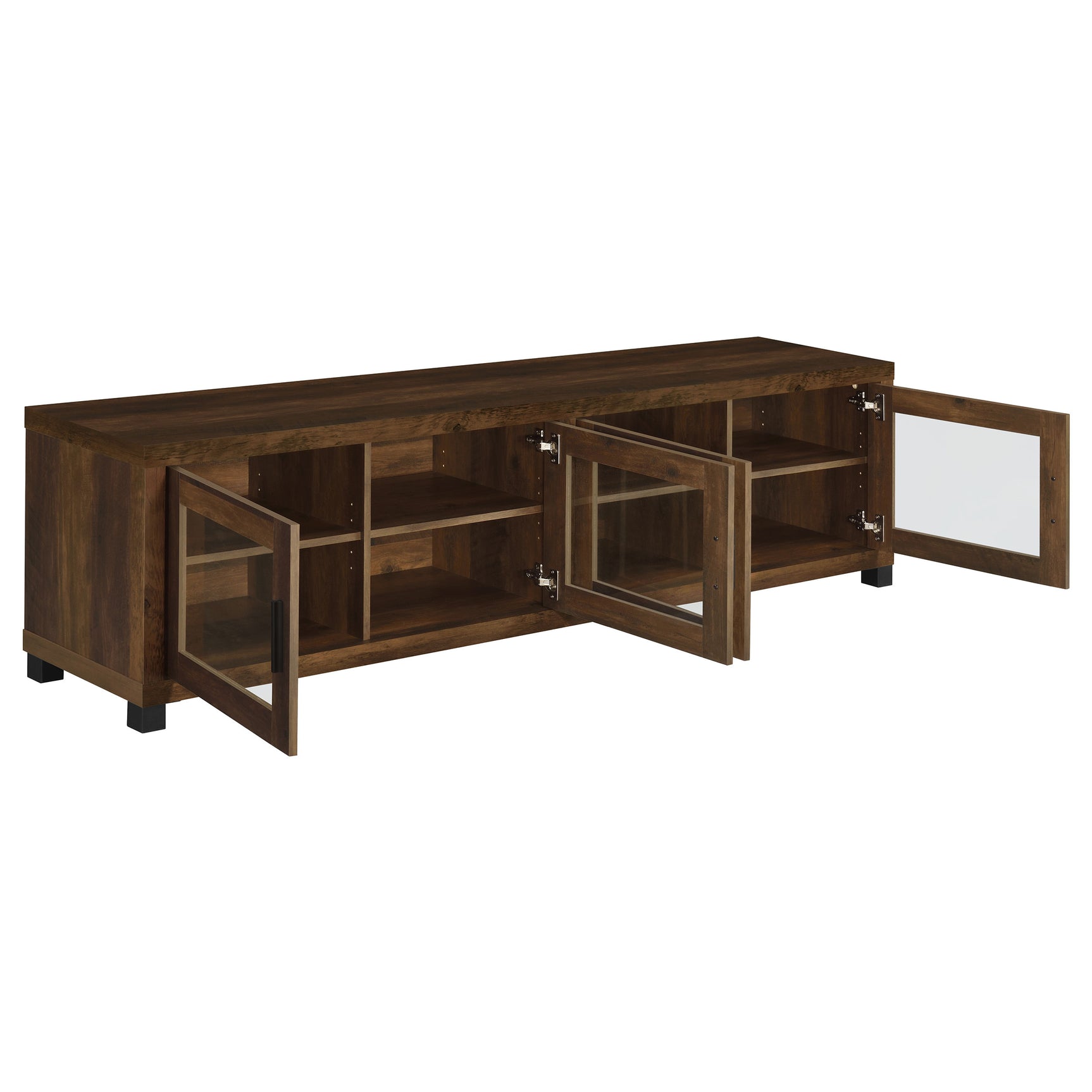 3 Pc Entertainment Center - Sachin 3-piece Entertainment Center With 79" TV Stand Dark Pine