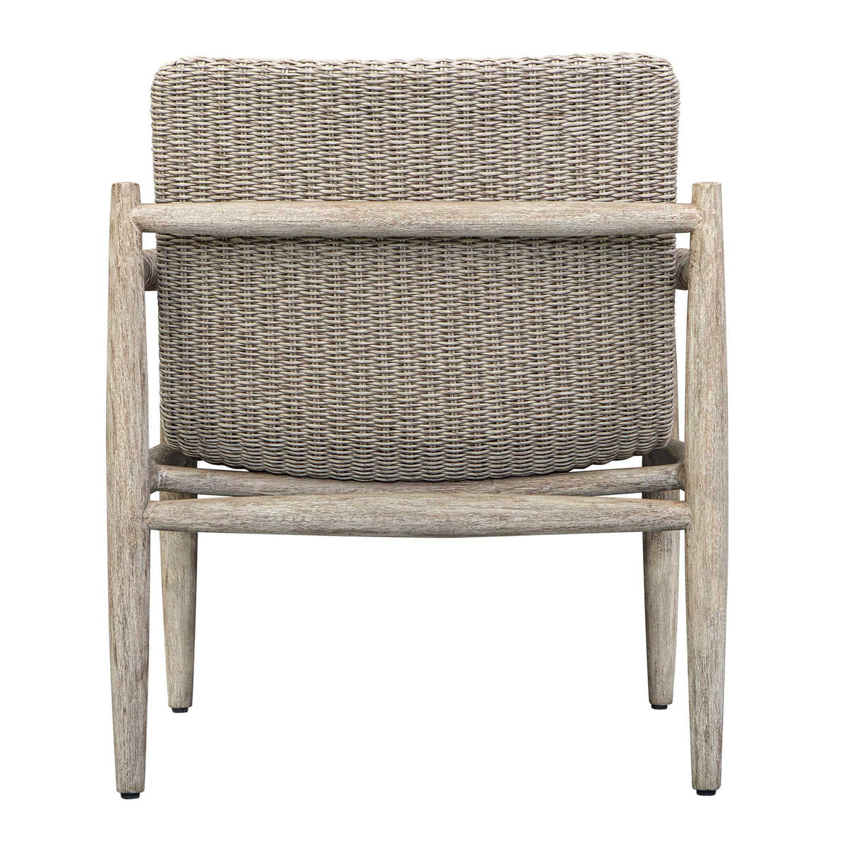 Sumba Wicker Outdoor Lounge Chair - Gray by Uttermost - View 11