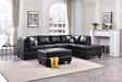Malone G643B-SC Sectional ( 3 Boxes) , BLACK - sold by Home Elegance USA