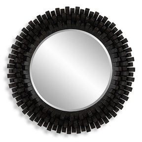 Circle Of Piers Round Mirror - Black by Uttermost - View 1
