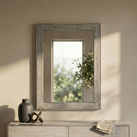 Eastern King Arlene Modern Grey Elm & Stainless Steel Bedroom Set