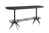 Acme - Zangief Counter Height Table 73990 Salvaged Brown & Black Finish