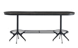 Acme - Zangief Counter Height Table 73990 Salvaged Brown & Black Finish