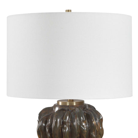 Jaudon Stacked Table Lamp Black / Bronze / Brown - Black / White by Uttermost - View 5