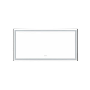 72 in. W x 36 in. H Black Framed LED Single Bathroom Vanity Mirror in Polished Crystal Bathroom Vanity LED Mirror with 3 Color Lights Mirror for Bathroom Wall Smart Lighted Vanity Mirror - W1272122068 - image - 14