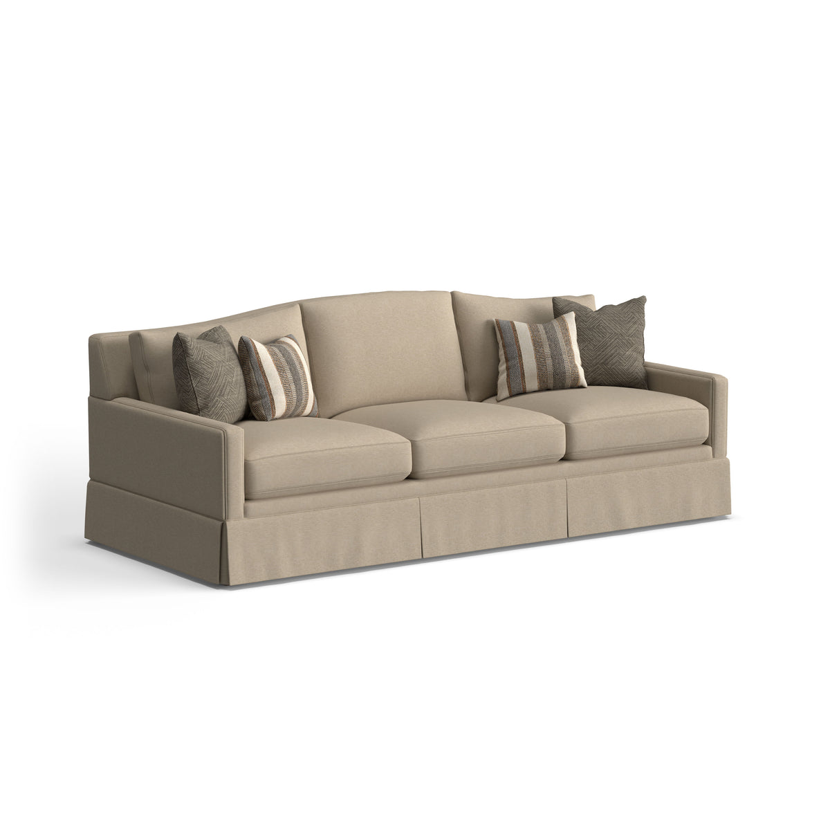 Lottie Fabric Sofa With Skirt Trim | Flexsteel