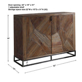 Evros Reclaimed Wood 2 Door Cabinet - Dark Brown by Uttermost - View 10