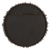 Tiger Sea Urchin Round Mirror Brown / Green - Dark Brown by Uttermost - View 5